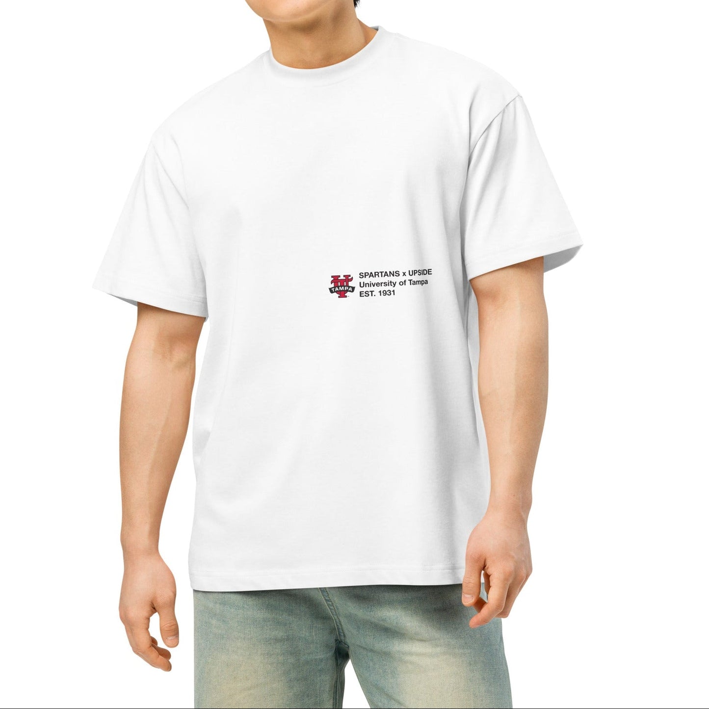 Tampa Spartans Essentials Oversized Tee Shirt White