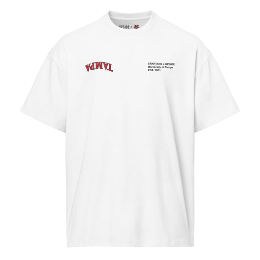 Tampa Spartans x Upside Oversized Tee Shirt White