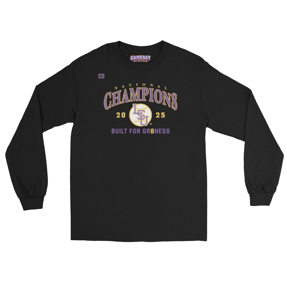 LSU Baseball National Champions Slogan Long Sleeve Shirt
