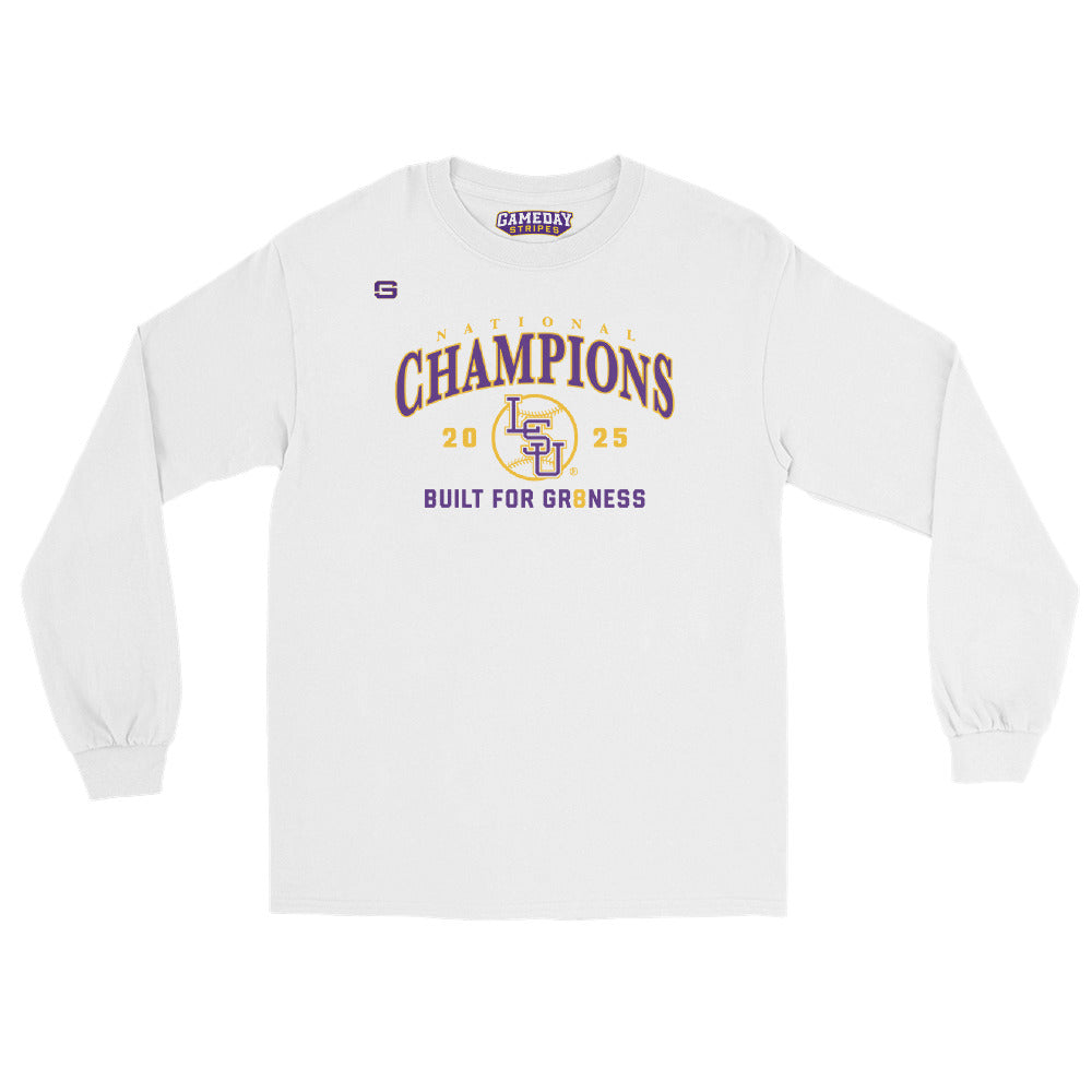 LSU Baseball National Champions Slogan Long Sleeve Shirt