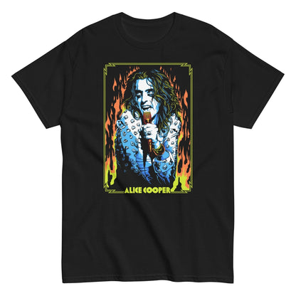 MerchMoment Alice Cooper - Flames Mens T Shirt Officially Licensed