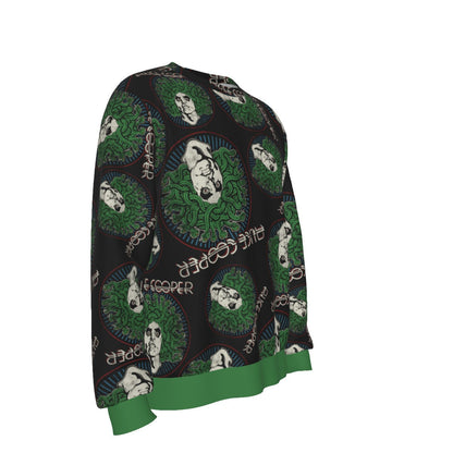 MerchMoment Alice Cooper Hair All Over Print Crewneck Sweatshirt Officially Licensed