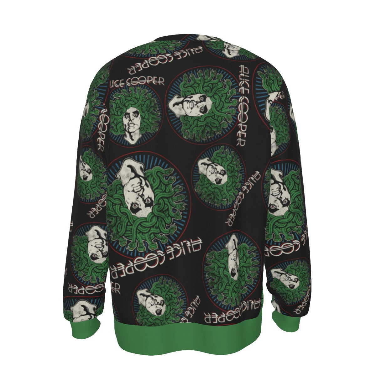 MerchMoment Alice Cooper Hair All Over Print Crewneck Sweatshirt Officially Licensed