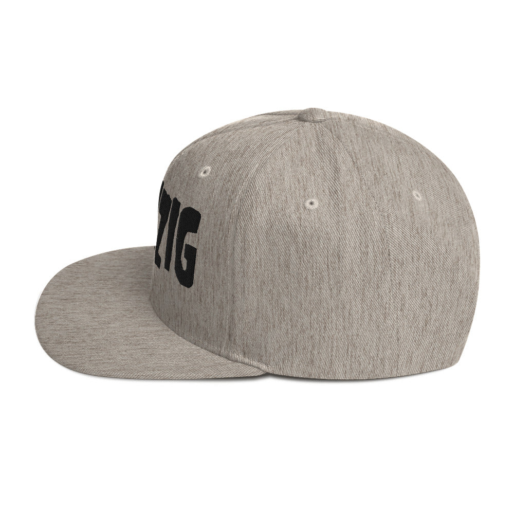 Danzig Classic Logo Grey Embroidered Snap Back Hat Grey