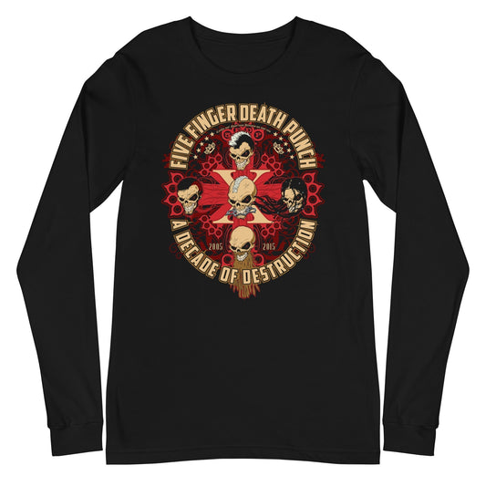 MerchMoment Five Finger Death Punch - Decade of Destruction Long Sleeve T-Shirt [Apparel]