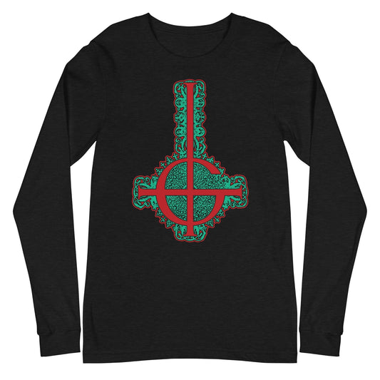 MerchMoment Ghost - Cross Long Sleeve T-Shirt [Apparel]