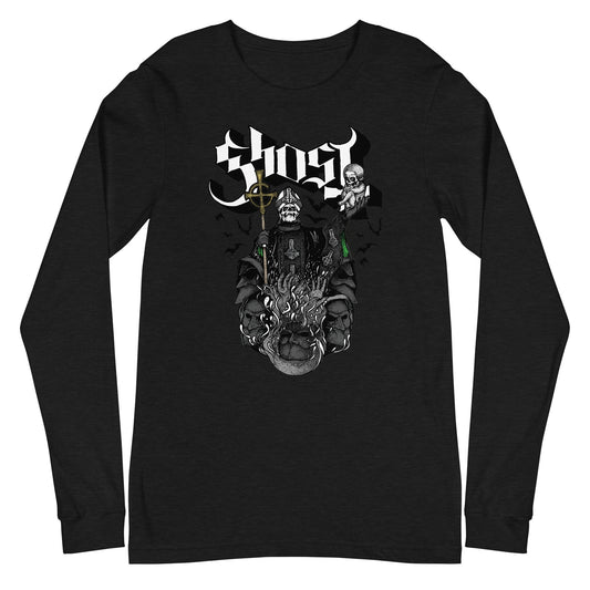 MerchMoment Ghost - Darkness Awaits Long Sleeve T-Shirt [Apparel]