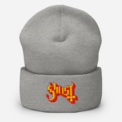 MerchMoment Ghost Embroidered Beanie Hat