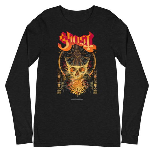 MerchMoment Ghost - Flaming Logo Long Sleeve T-Shirt [Apparel]