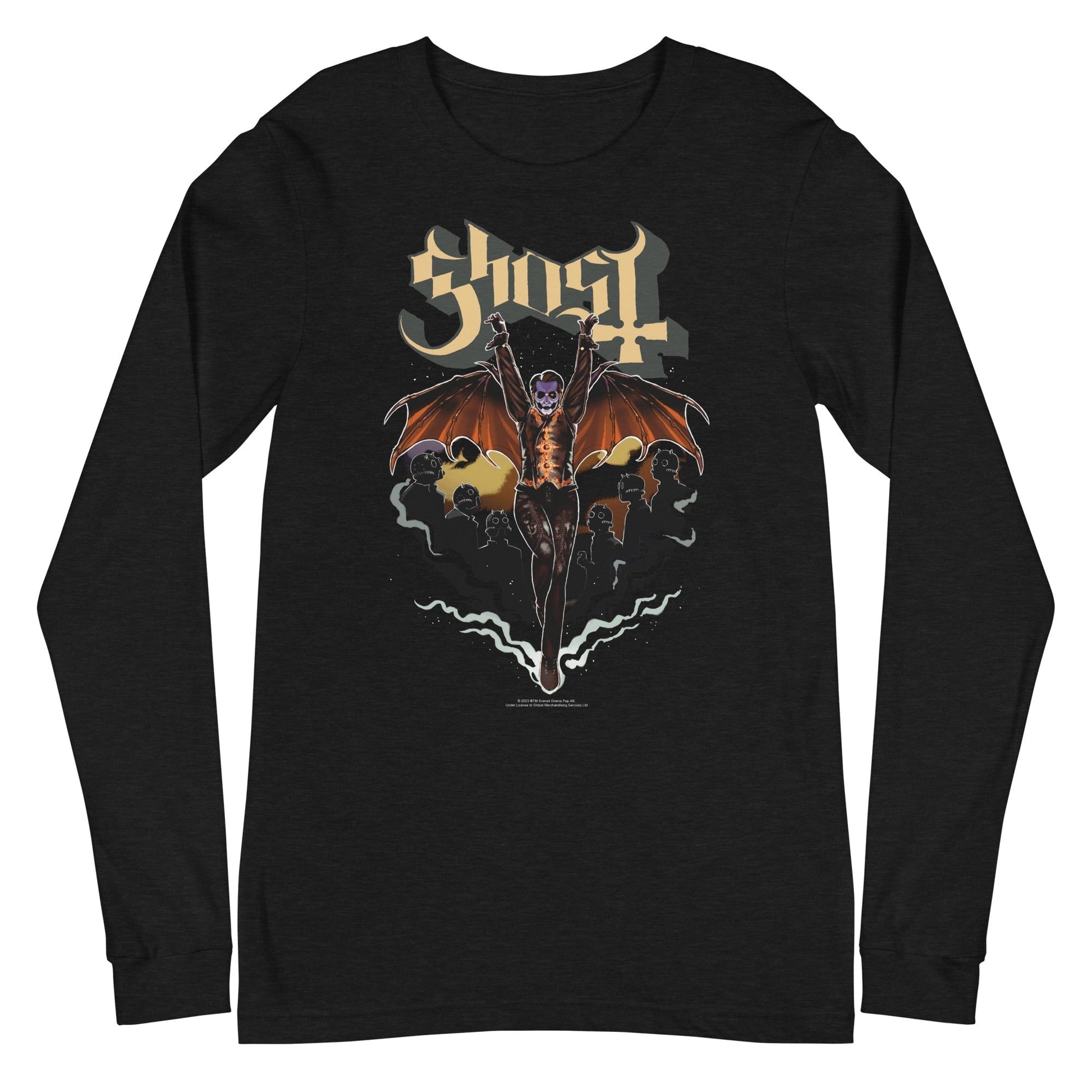 MerchMoment Ghost - Fly Over Long Sleeve T-Shirt [Apparel]