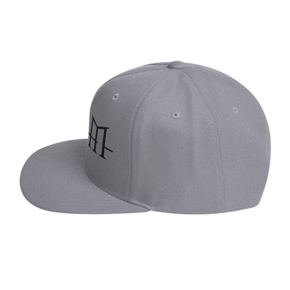 MerchMoment HIM Classic Logo Grey Embroidered Snapback Hat Officially Licensed