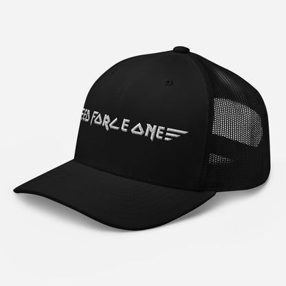 MerchMoment Iron Maiden Ed Force One Embroidered Trucker Hat Officially Licensed