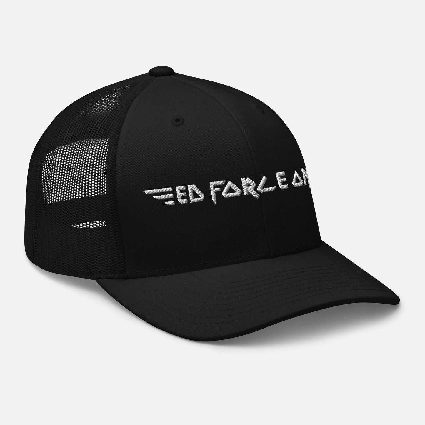 MerchMoment Iron Maiden Ed Force One Embroidered Trucker Hat Officially Licensed