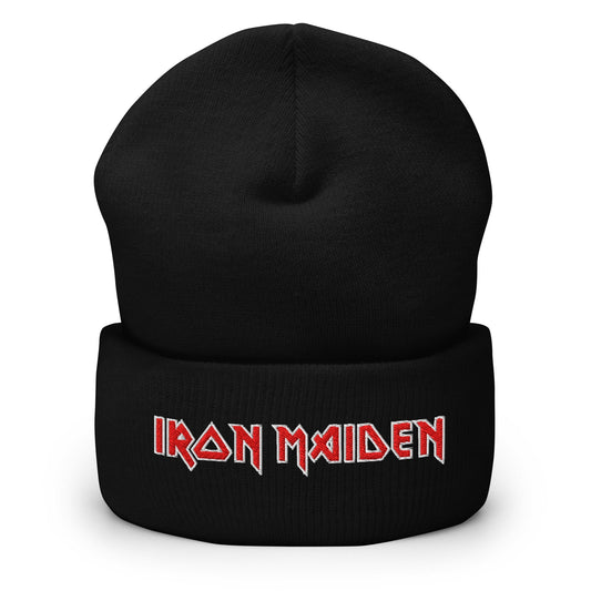 MerchMoment Iron Maiden Embroidered Beanie Hat