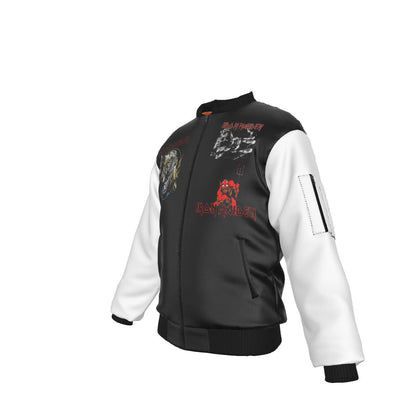 MerchMoment Iron Maiden Tres Logos Bomber Jacket