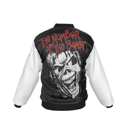 MerchMoment Iron Maiden Tres Logos Bomber Jacket