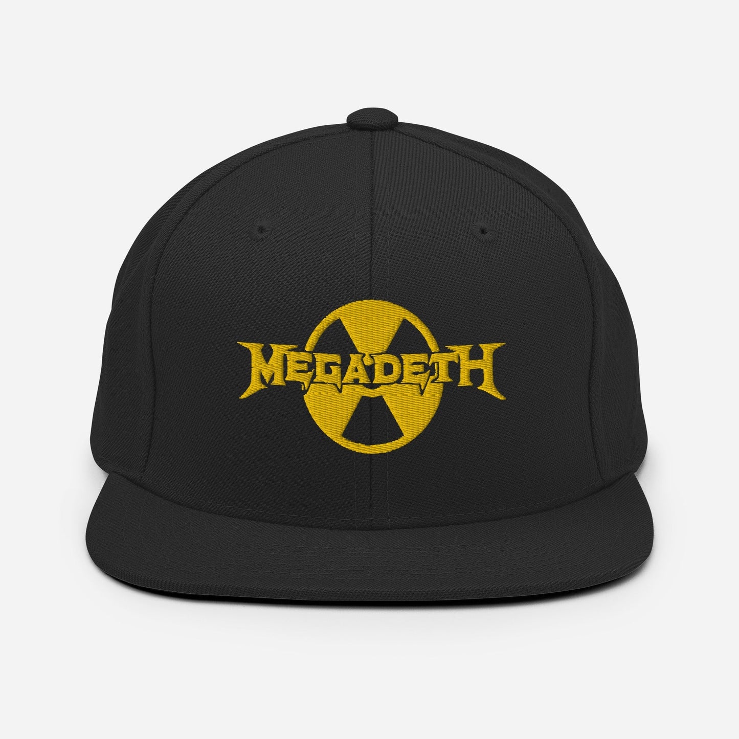 MerchMoment Megadeth Black Nuclear Snapback Hat Officially Licensed