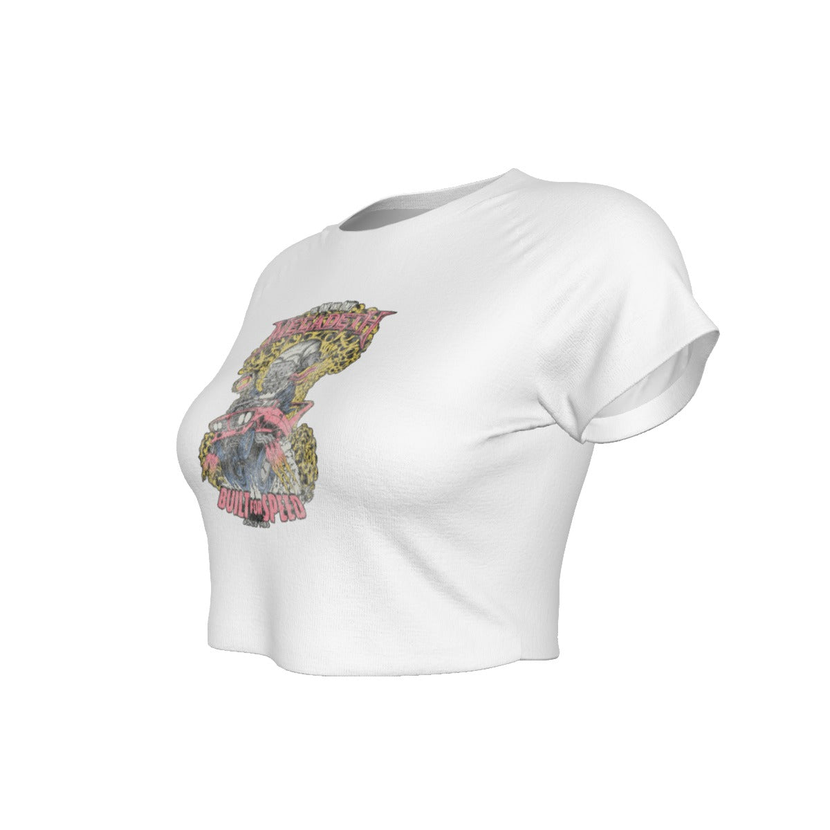 MerchMoment Megadeth Built for Speed Women's Crop Top [Apparel] Officially Licensed