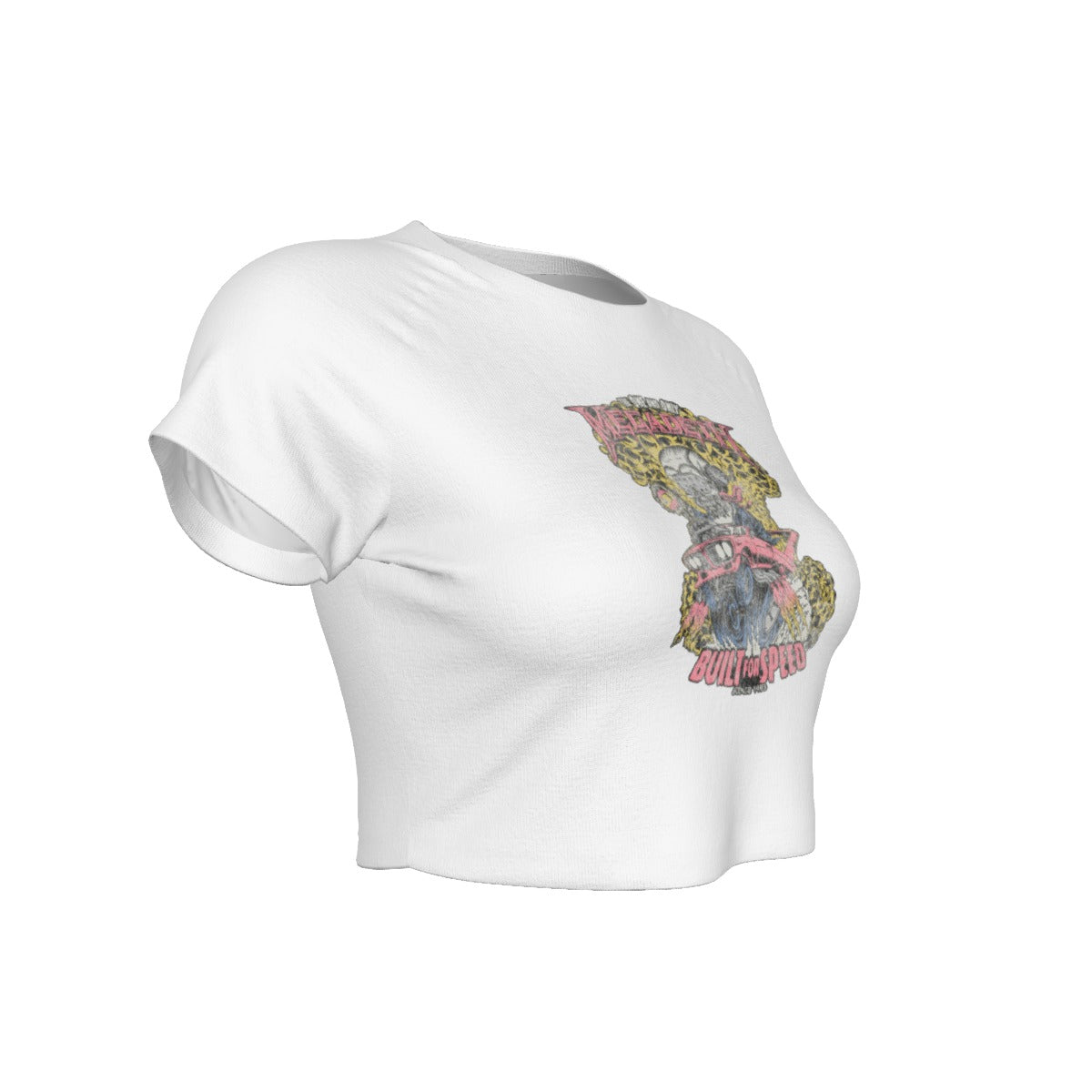 MerchMoment Megadeth Built for Speed Women's Crop Top [Apparel] Officially Licensed