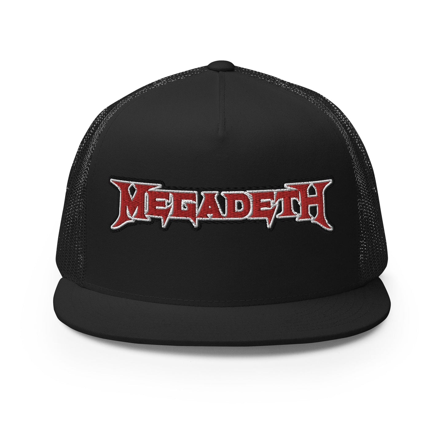 MerchMoment MegaDeth Electric Logo Embroidered Trucker Hat Officially Licensed