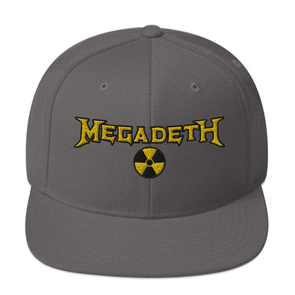 MerchMoment MegaDeth Nuclear Embroidered Snapback Hat Officially Licensed