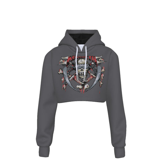 MerchMoment Megadeth Vintage Blades Women's Cropped Hoodie [Apparel]