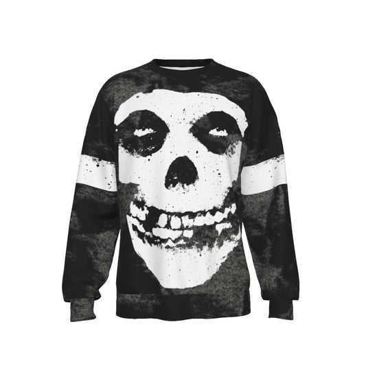 MerchMoment Misfits Giant Skull All Over Print Sweatshirt [Apparel]