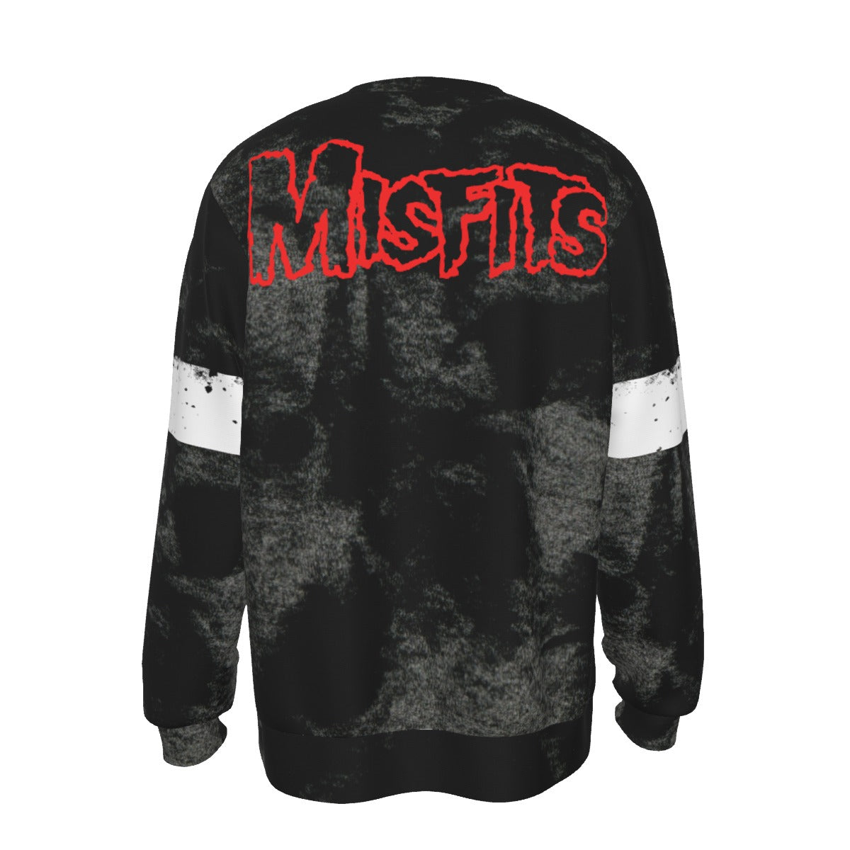MerchMoment Misfits Giant Skull All Over Print Crewneck Sweatshirt Officially Licensed