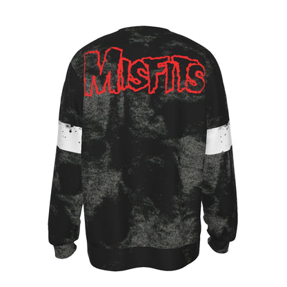 MerchMoment Misfits Giant Skull All Over Print Crewneck Sweatshirt Officially Licensed