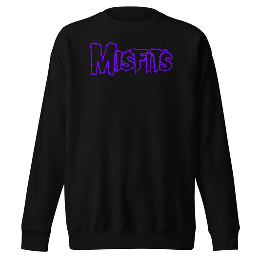 MerchMoment Misfits - Purple Drip Logo Sweatshirt [Apparel]