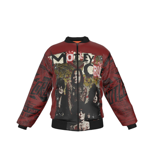 MerchMoment Motley Crue Graffiti Bomber Jacket