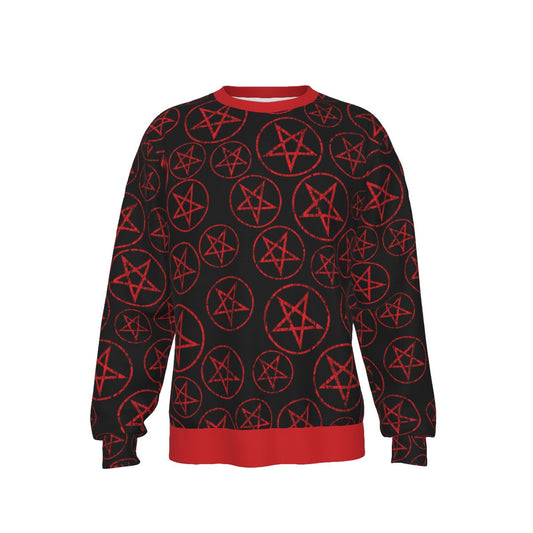 MerchMoment Motley Crue Pentagram All Over Print Sweatshirt [Apparel]