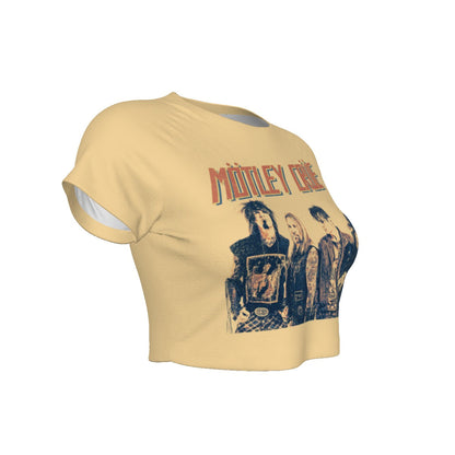 MerchMoment Motley Crue With the Band Women's Crop Top [Apparel] Officially Licensed