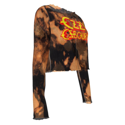 MerchMoment Ozzy Osbourne Classic Logo Women's Mesh Top [Apparel] Officially Licensed