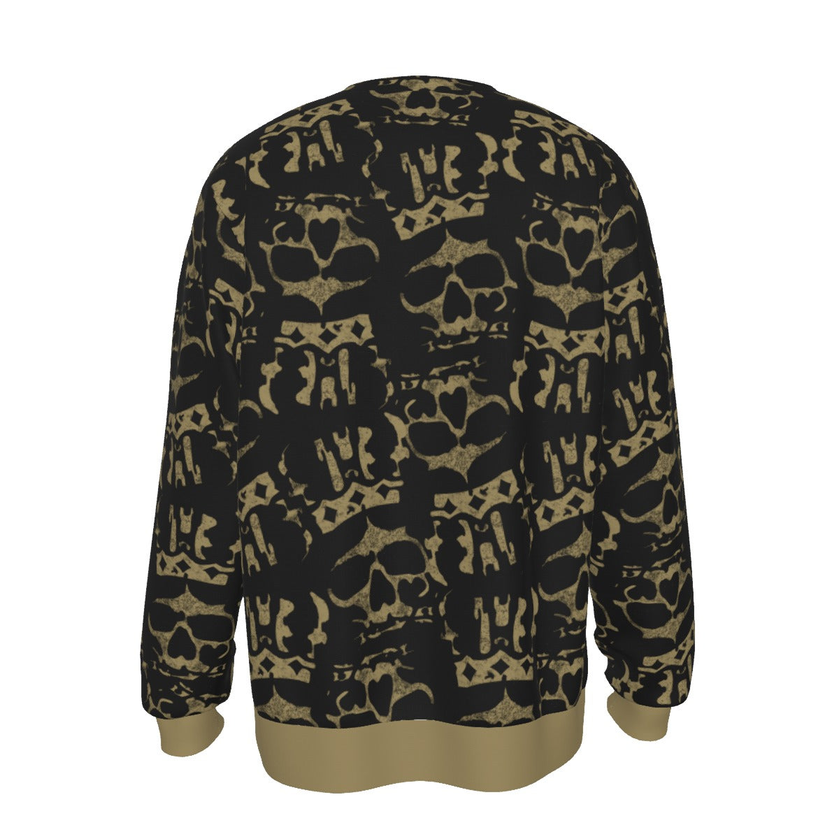 MerchMoment Ozzy Osbourne Crown Skull All Over Print Crewneck Sweatshirt Officially Licensed