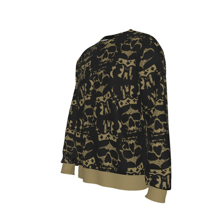 MerchMoment Ozzy Osbourne Crown Skull All Over Print Crewneck Sweatshirt Officially Licensed
