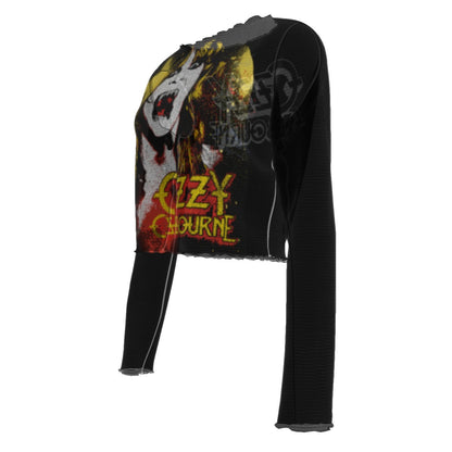 MerchMoment Ozzy Osbourne Drip Women's Mesh Top [Apparel] Officially Licensed