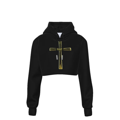 MerchMoment Ozzy Osbourne Pray for Ozzy Women's Cropped Hoodie [Apparel]