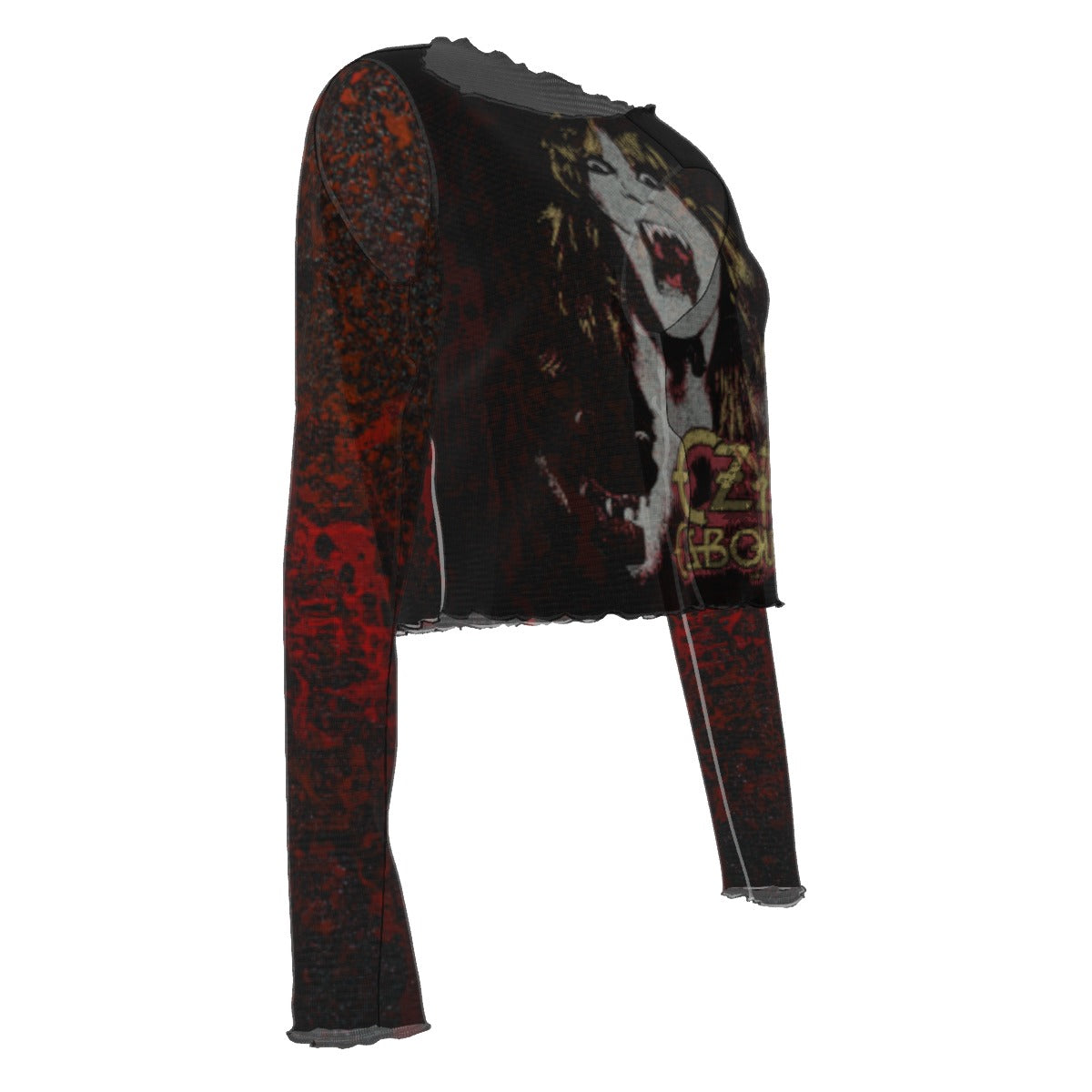 MerchMoment Ozzy Osbourne Vampire Women's Mesh Top [Apparel] Officially Licensed