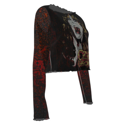 MerchMoment Ozzy Osbourne Vampire Women's Mesh Top [Apparel] Officially Licensed