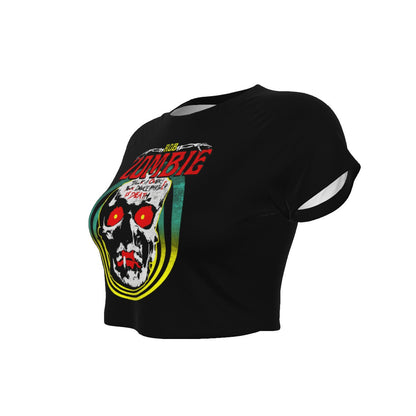 MerchMoment Rob Zombie Clown Skull Women's Crop Top [Apparel] Officially Licensed