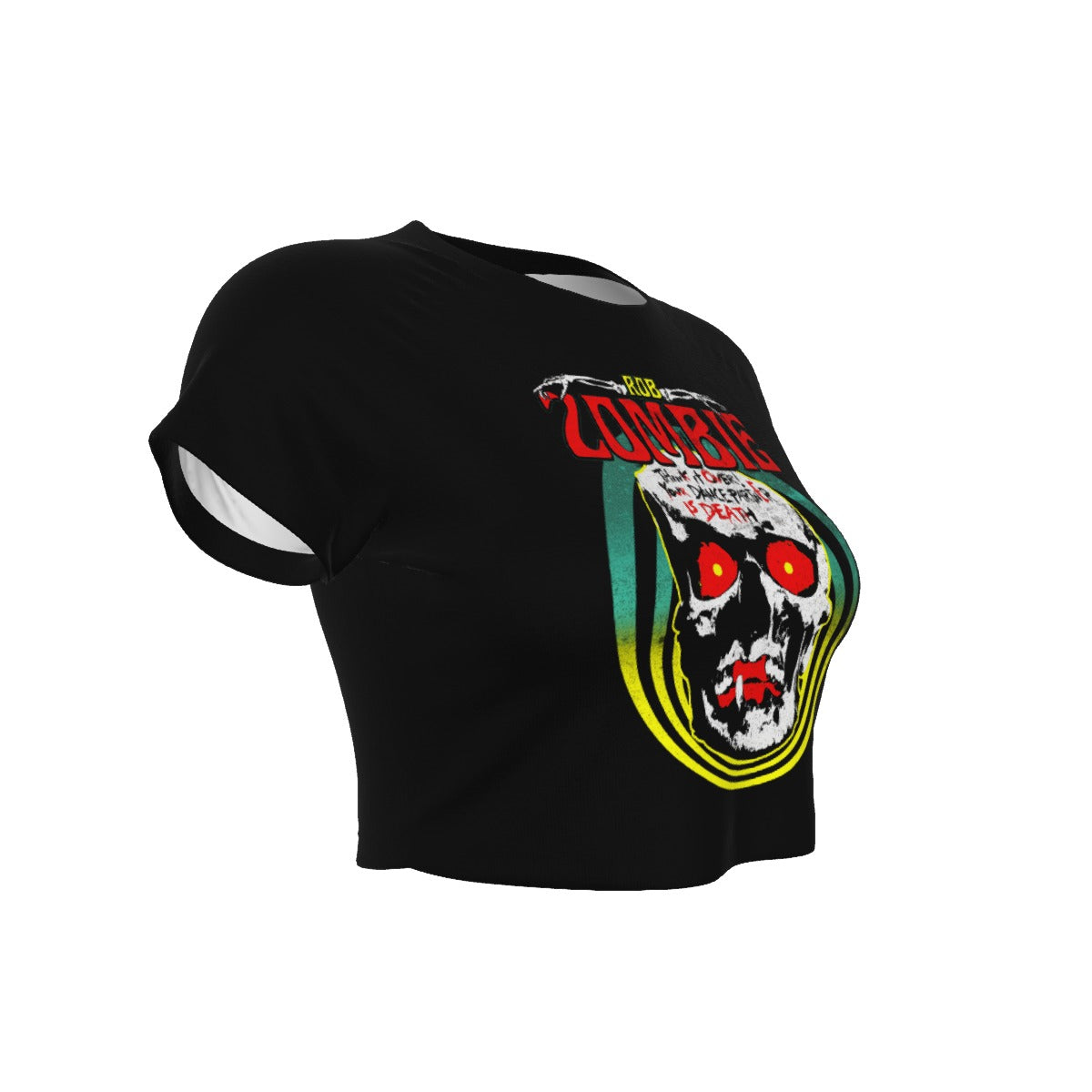 MerchMoment Rob Zombie Clown Skull Women's Crop Top [Apparel] Officially Licensed