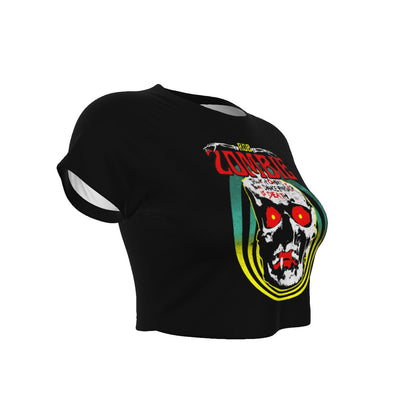 MerchMoment Rob Zombie Clown Skull Women's Crop Top [Apparel] Officially Licensed