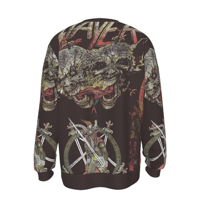 MerchMoment Slayer 666 Ways All Over Print Crewneck Sweatshirt Officially Licensed