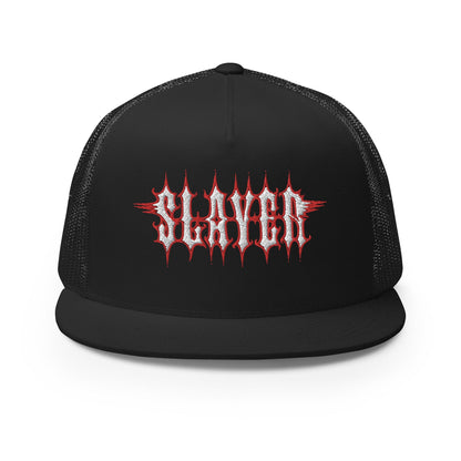 MerchMoment Slayer Electric Logo Embroidered Trucker Hat Officially Licensed