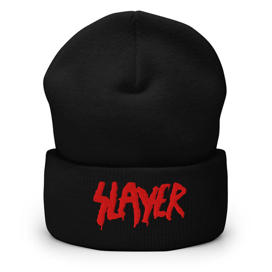 MerchMoment Slayer Embroidered Beanie Hat