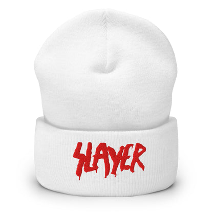 MerchMoment Slayer Embroidered Beanie Hat
