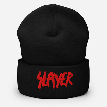 MerchMoment Slayer Embroidered Beanie Hat