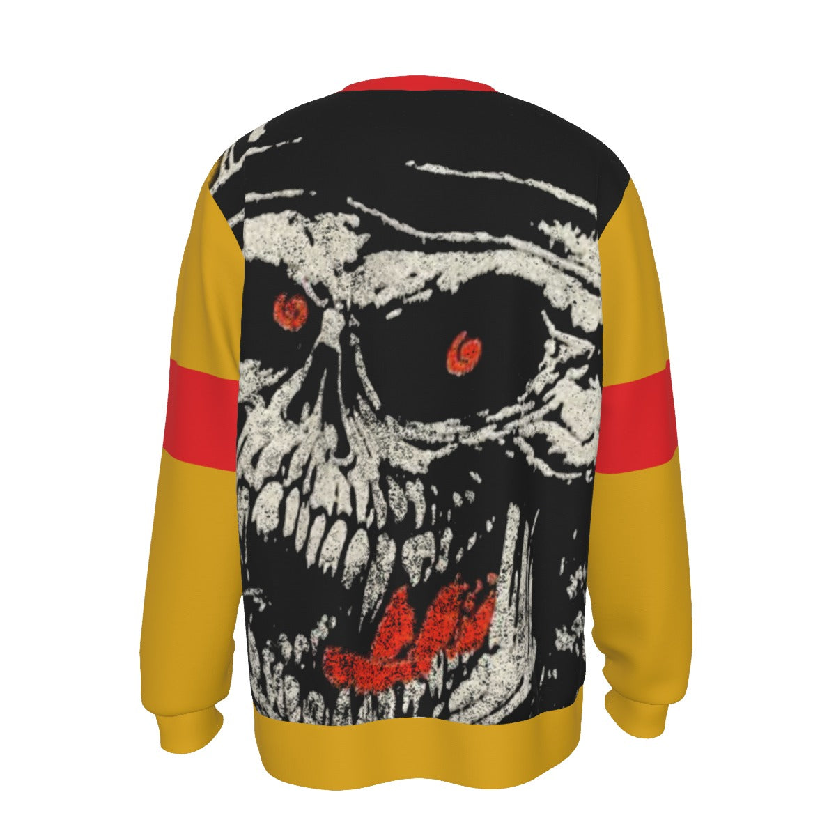 MerchMoment Slayer Giant Skull All Over Print Crewneck Sweatshirt Officially Licensed