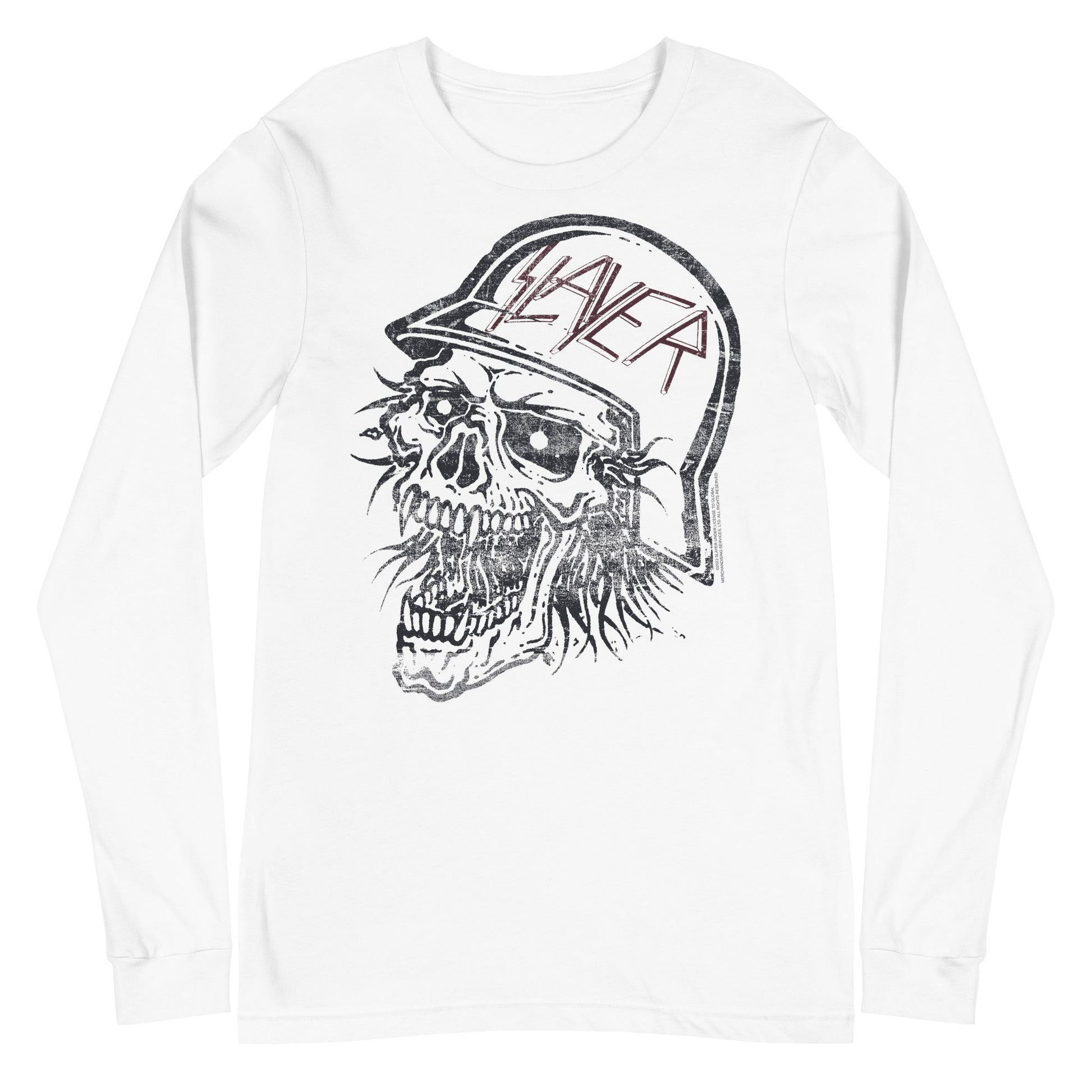 MerchMoment Slayer - Stamped Skull Long Sleeve T-Shirt [Apparel]